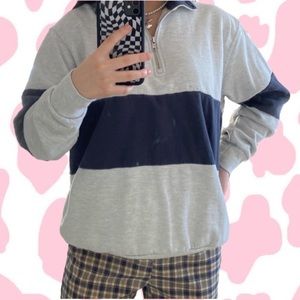 Brandy Melville Half-Zip Up Sweatshirt